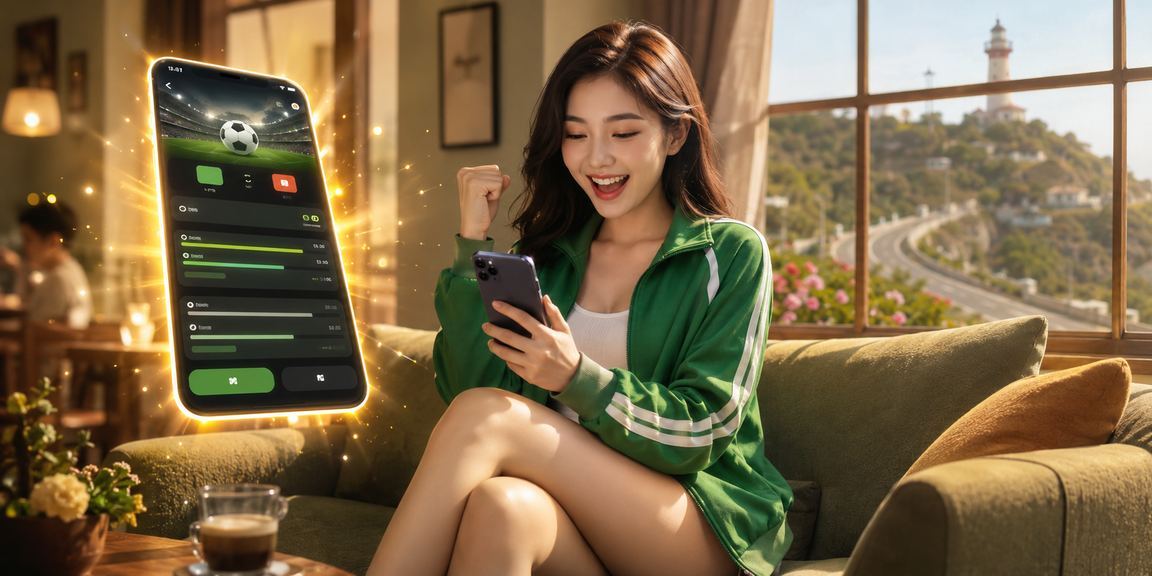 Người dùng tại Vũng Tàu sử dụng ứng dụng casino trên điện thoại bên tách cà phê buổi sáng